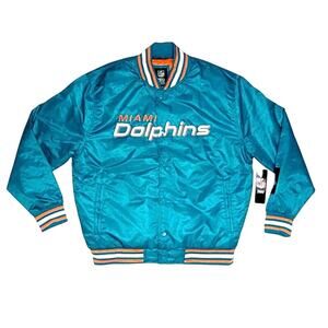 NFL Team Apparel Miami Dolphins Varsity bomber  Jacket SzL